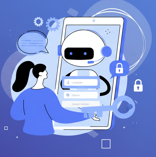 AI Login Illustration